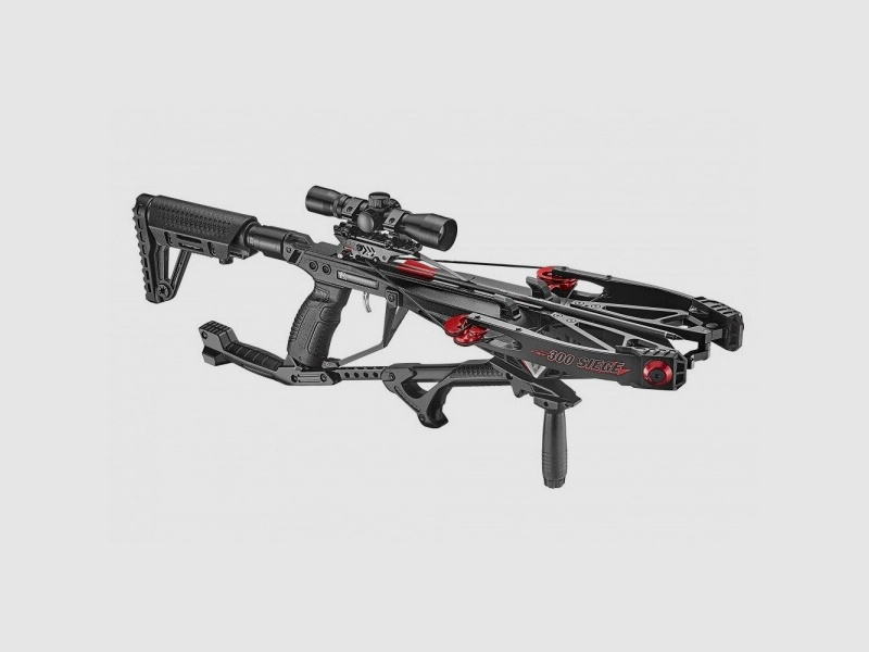 Armbrust Cobra SIEGE 150 lbs mit Köcher, Zweibein und Bolzen