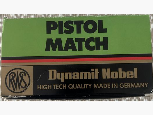 Original RWS .22 lfb. Pistol Match 2,6g/40grs