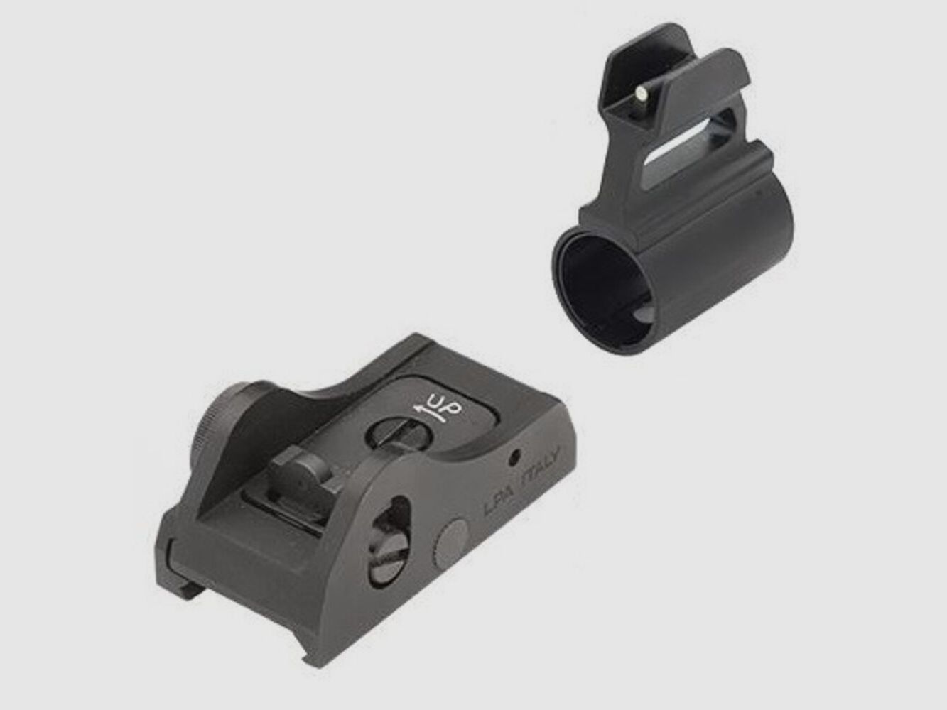 LPA W/P Visierset Ghostring Small/weiß 12GA