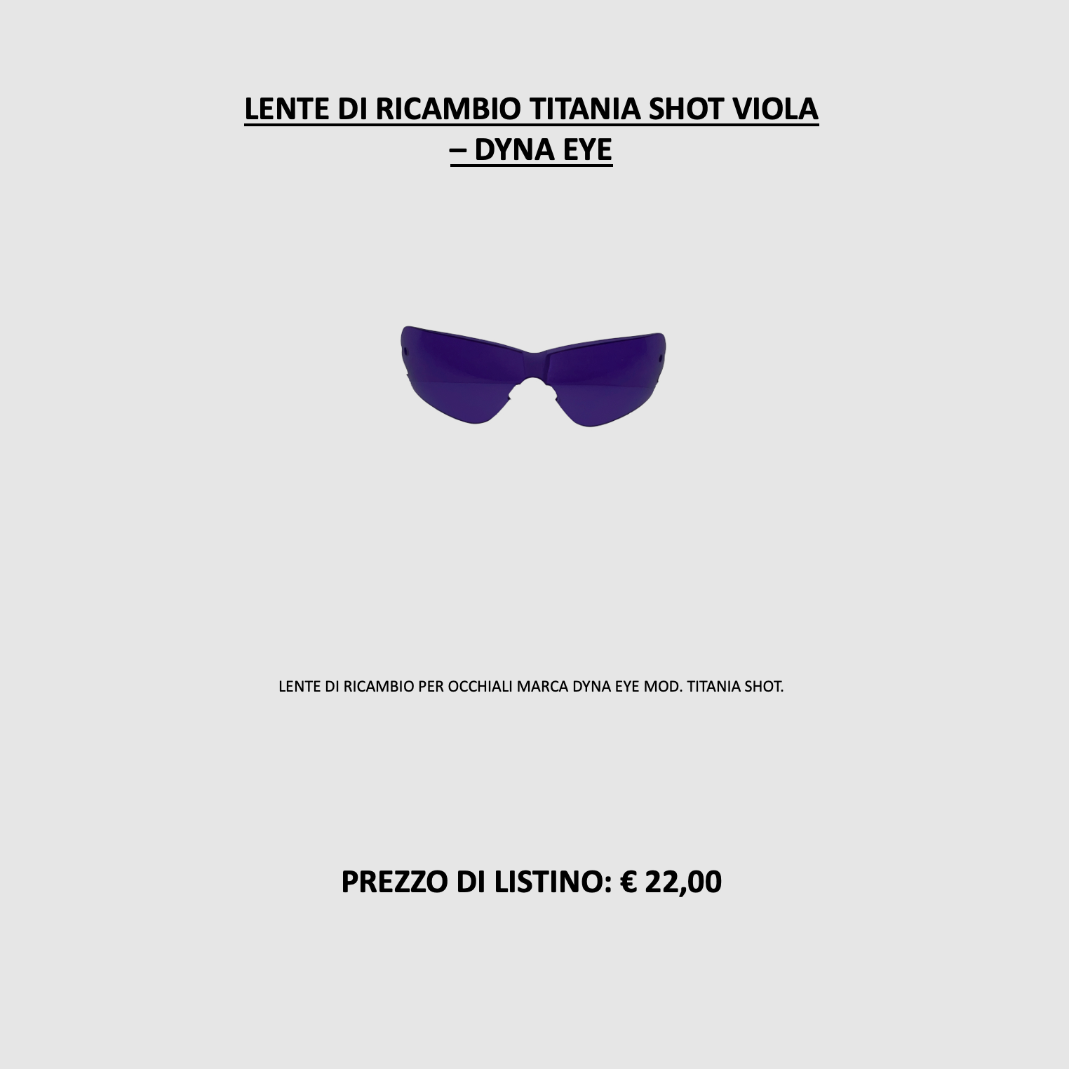 DYNA EYE – ERSATZLINSE TITANIA SHOT VIOLETT, Bild 2 von 2