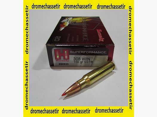 Box mit 20 Patronen Hornady Kal. 308 Winchester SST 150 grains 80933