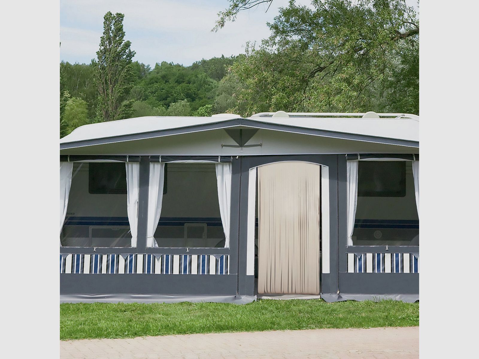 Tenda per porta Curtina4U, bianco crema, 60 cm, immagine 3 di 5