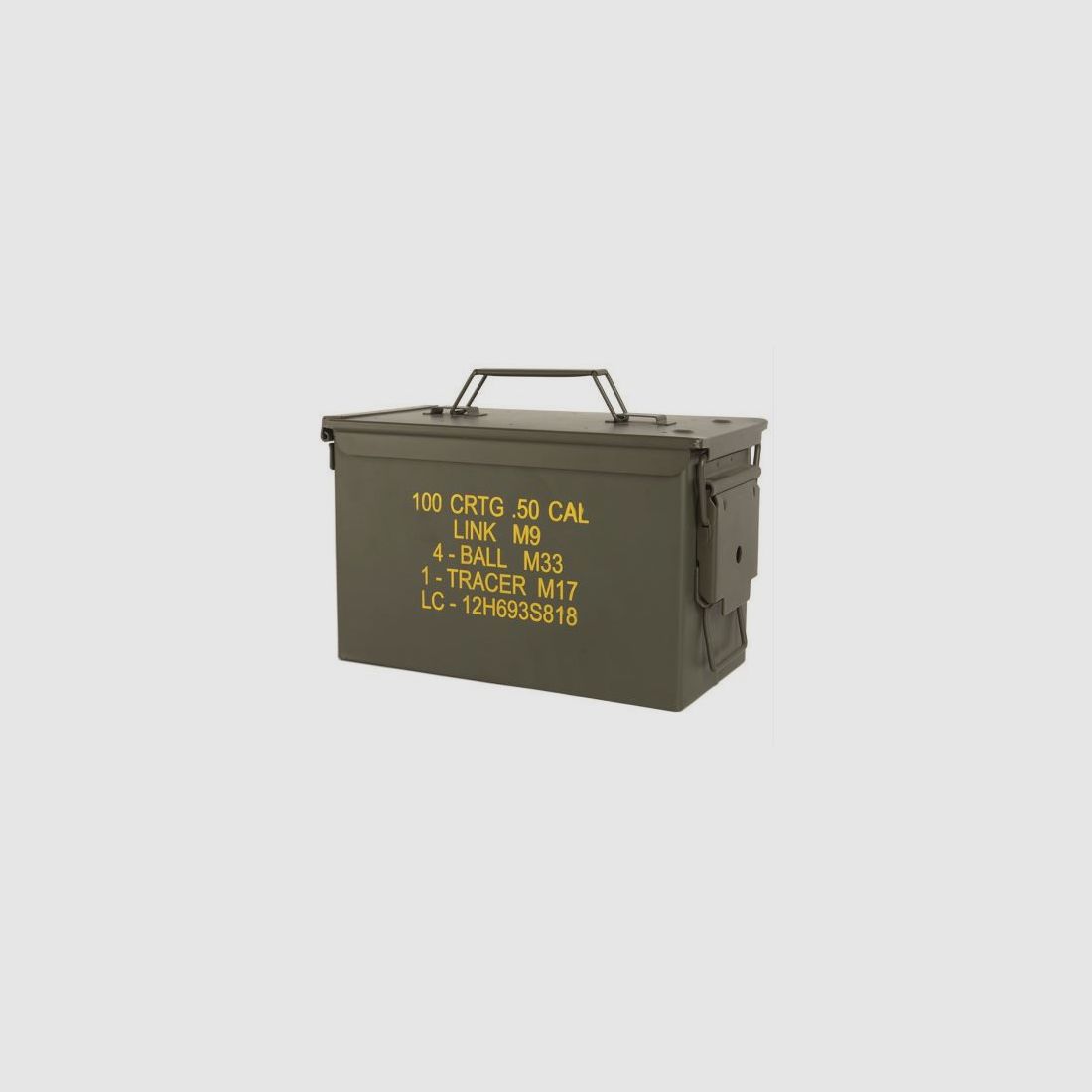 US AMMO STEEL BOX - .50 CAL - OLIV