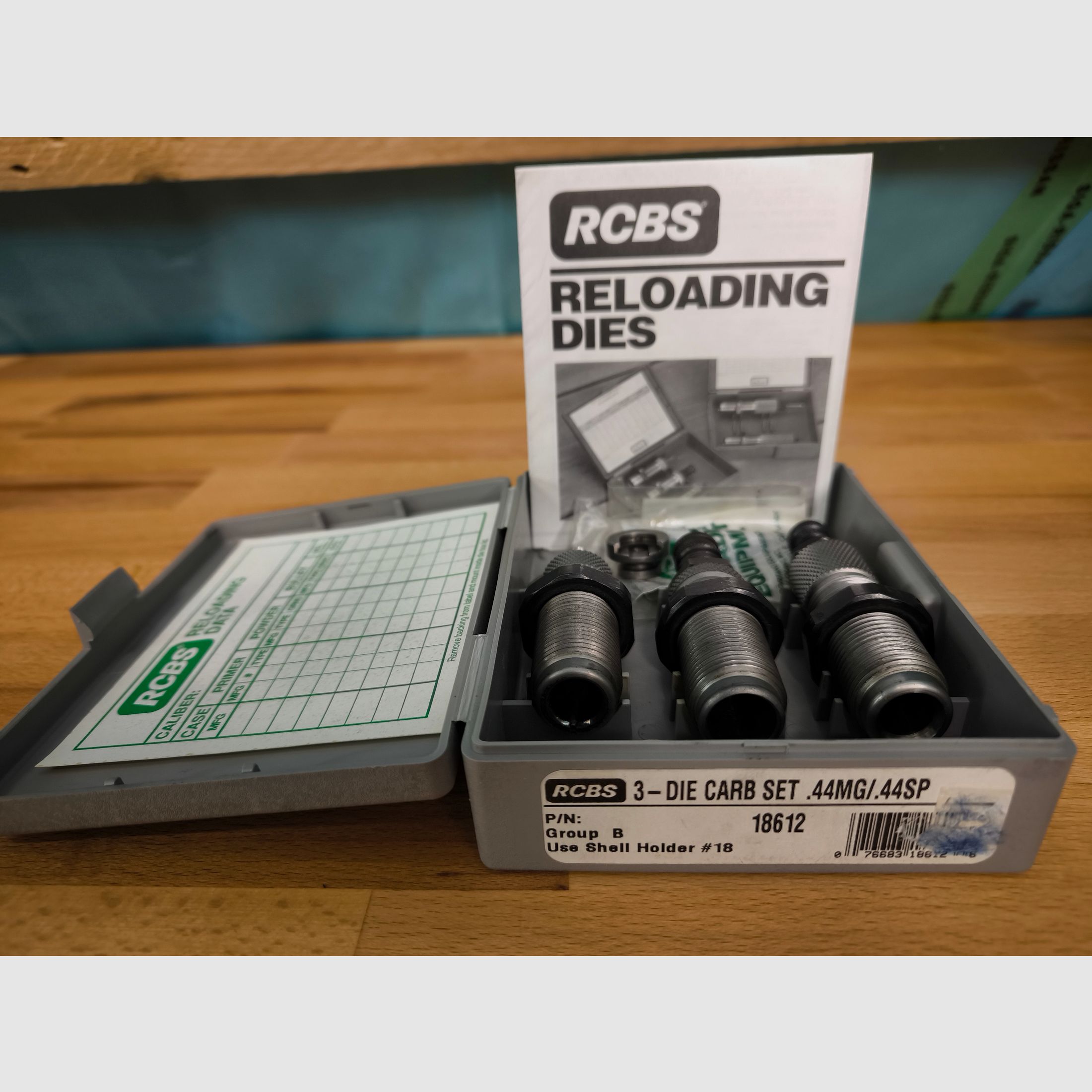 RCBS Carbide-Matrizensatz – 4-teilig – .44 Mag / .44 Special inc. Hülsenhalter