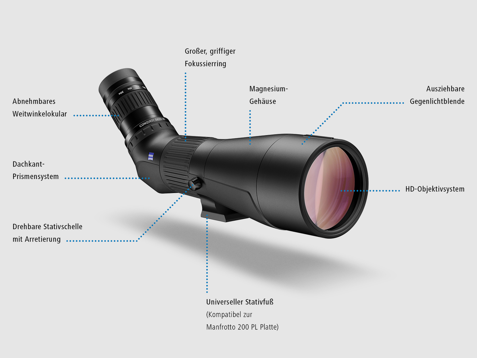 ZEISS Conquest Gavia 85 + Oculare Vario 30-60x, immagine 2 di 2