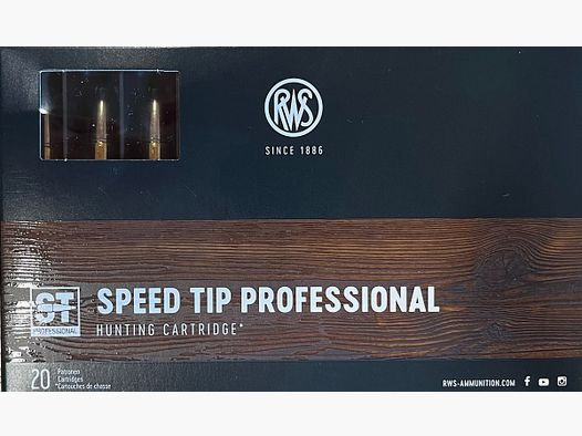 RWS Speed Tip Professional .30-06Spring. 165grs - 20 disparos