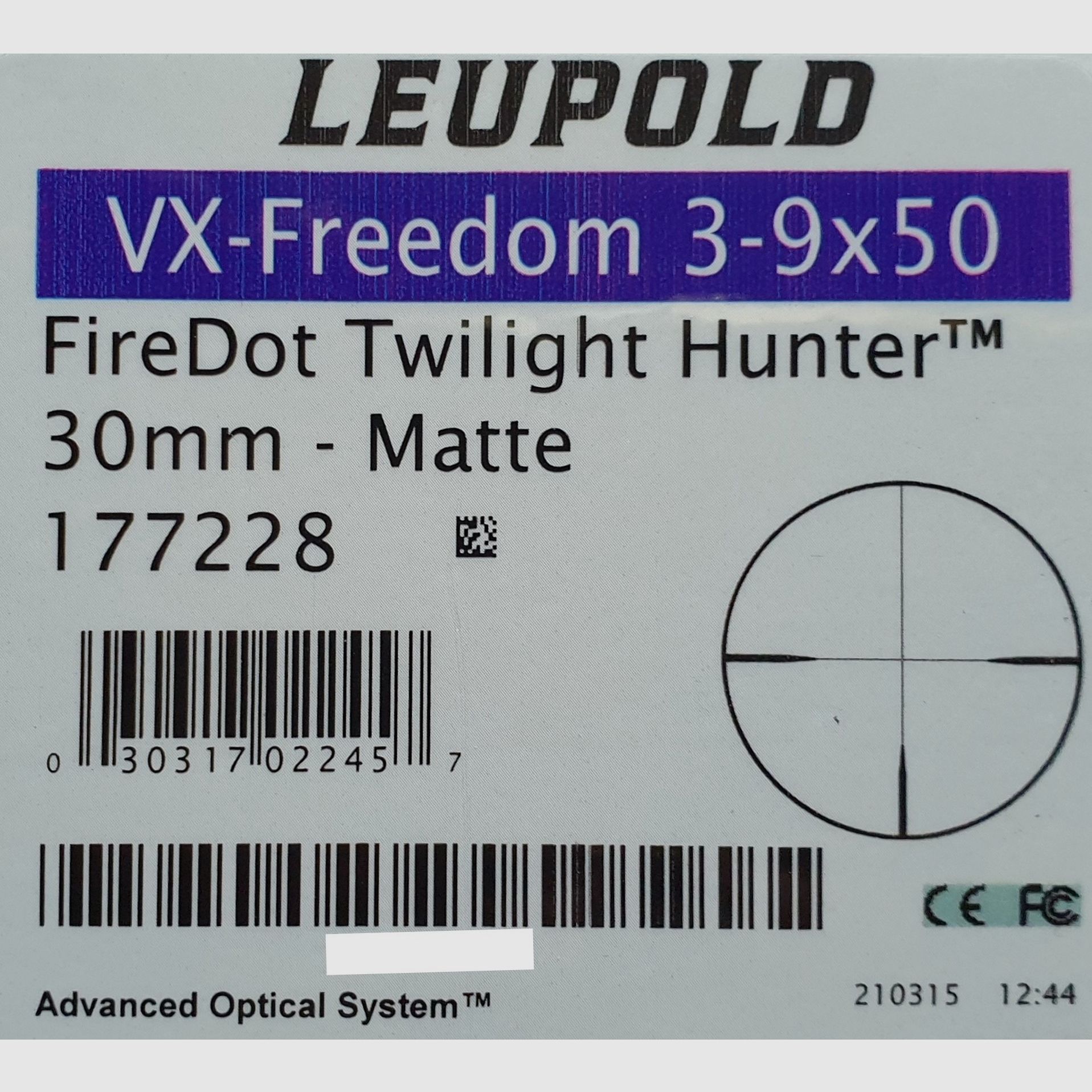 Neuware vom Fachhandel - Zielfernrohr Leupold VX-Freedom 3-9x50 Absehen 4 Leuchtpunkt (ID-177228)