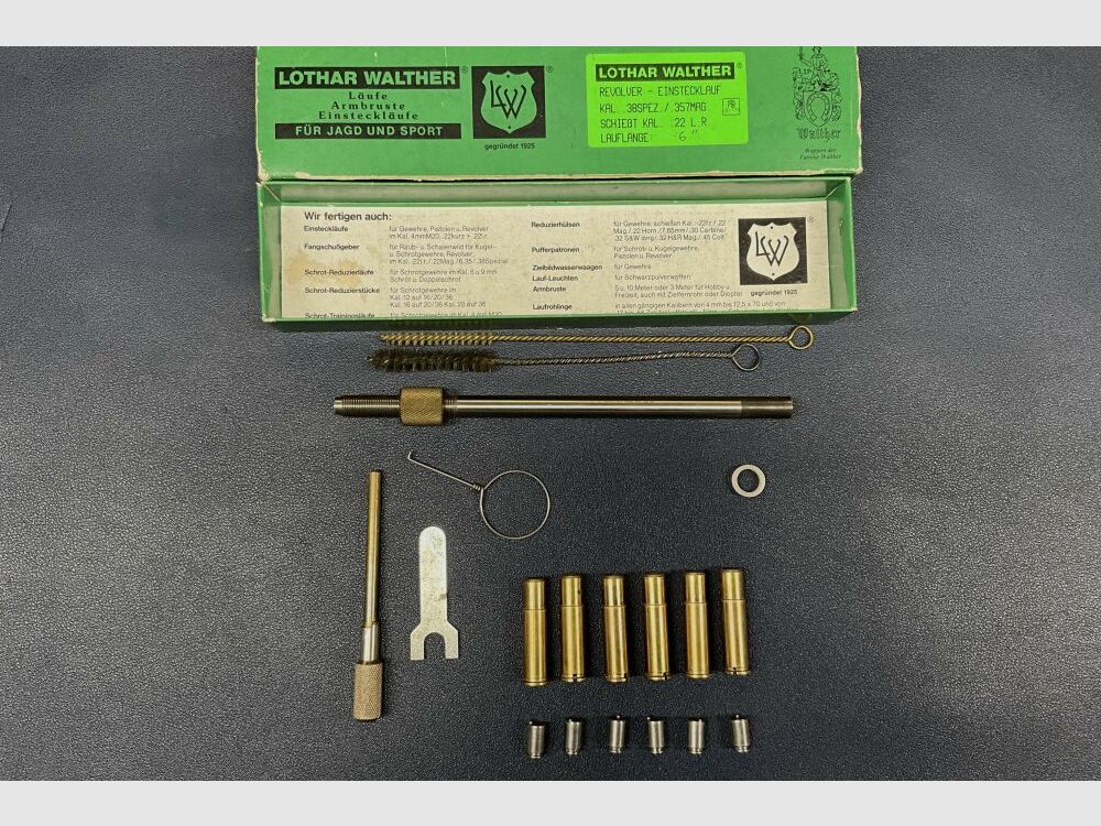 Insert barrel Lothar Walther 38 special/357 Mag .22lr
