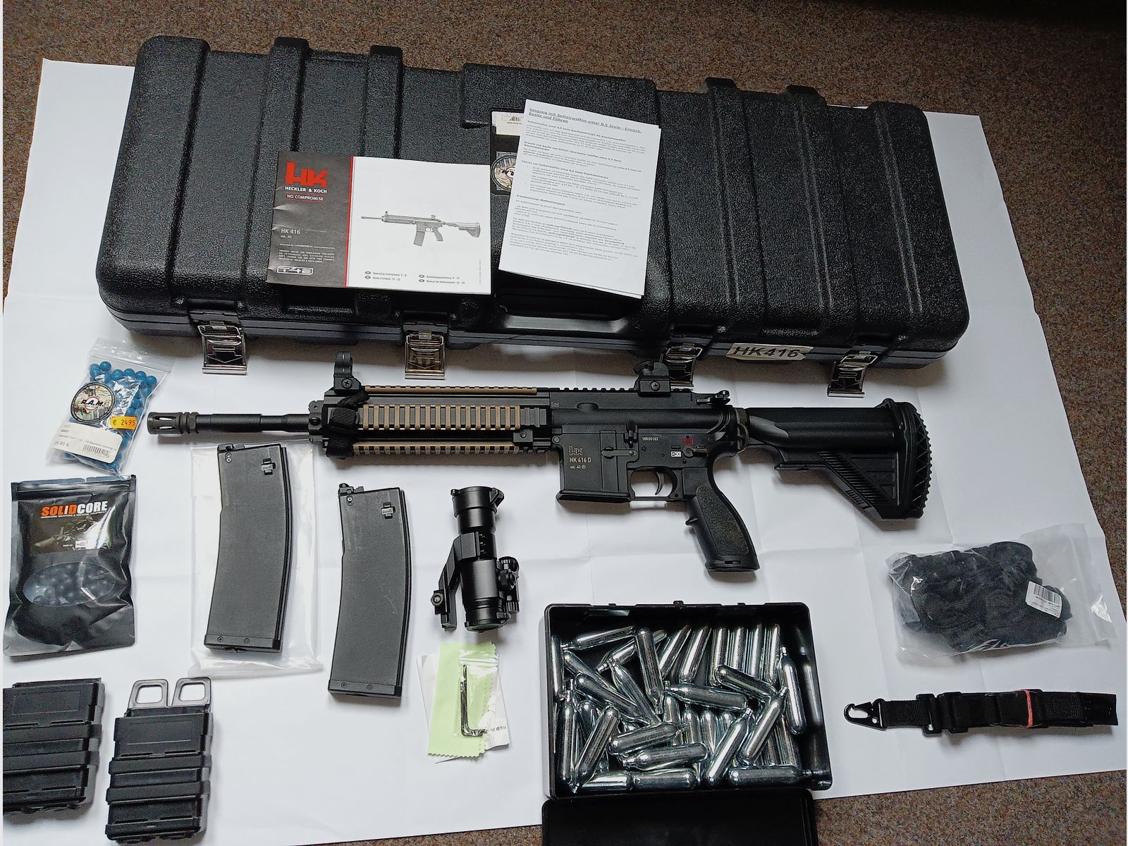 Umarex T4E HK416 cal.43  Sammlung Auflösung TPM1 Glock 17