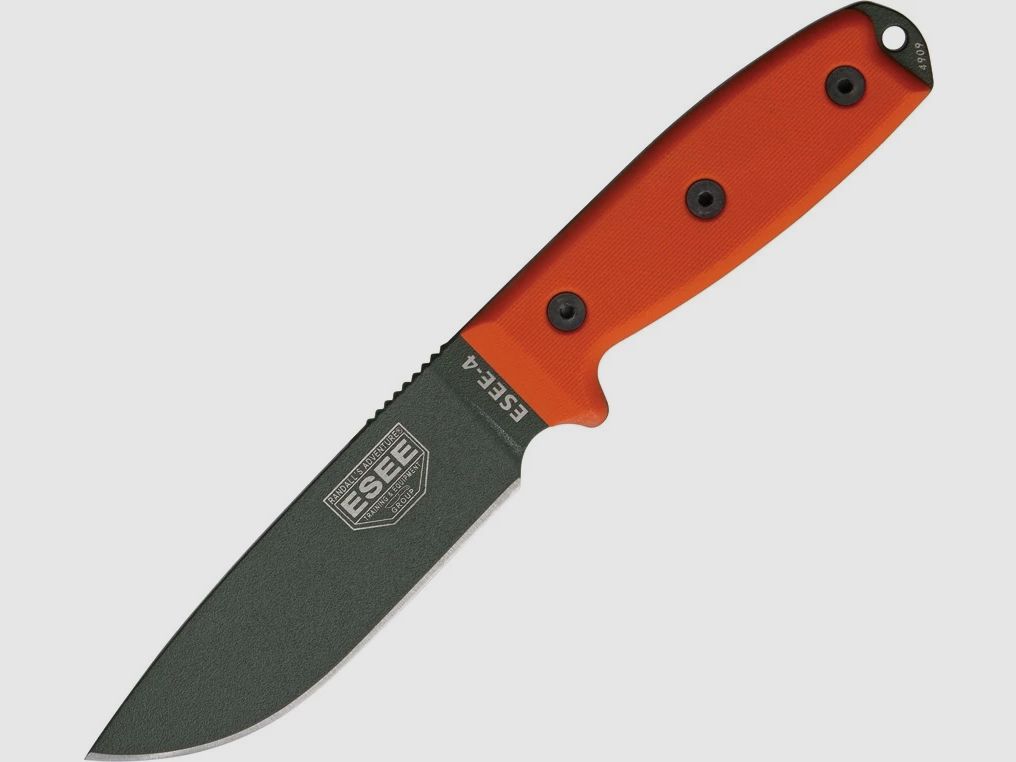 Esee Modell 4, glatte Schneide mit Kydexscheide, MOLLE