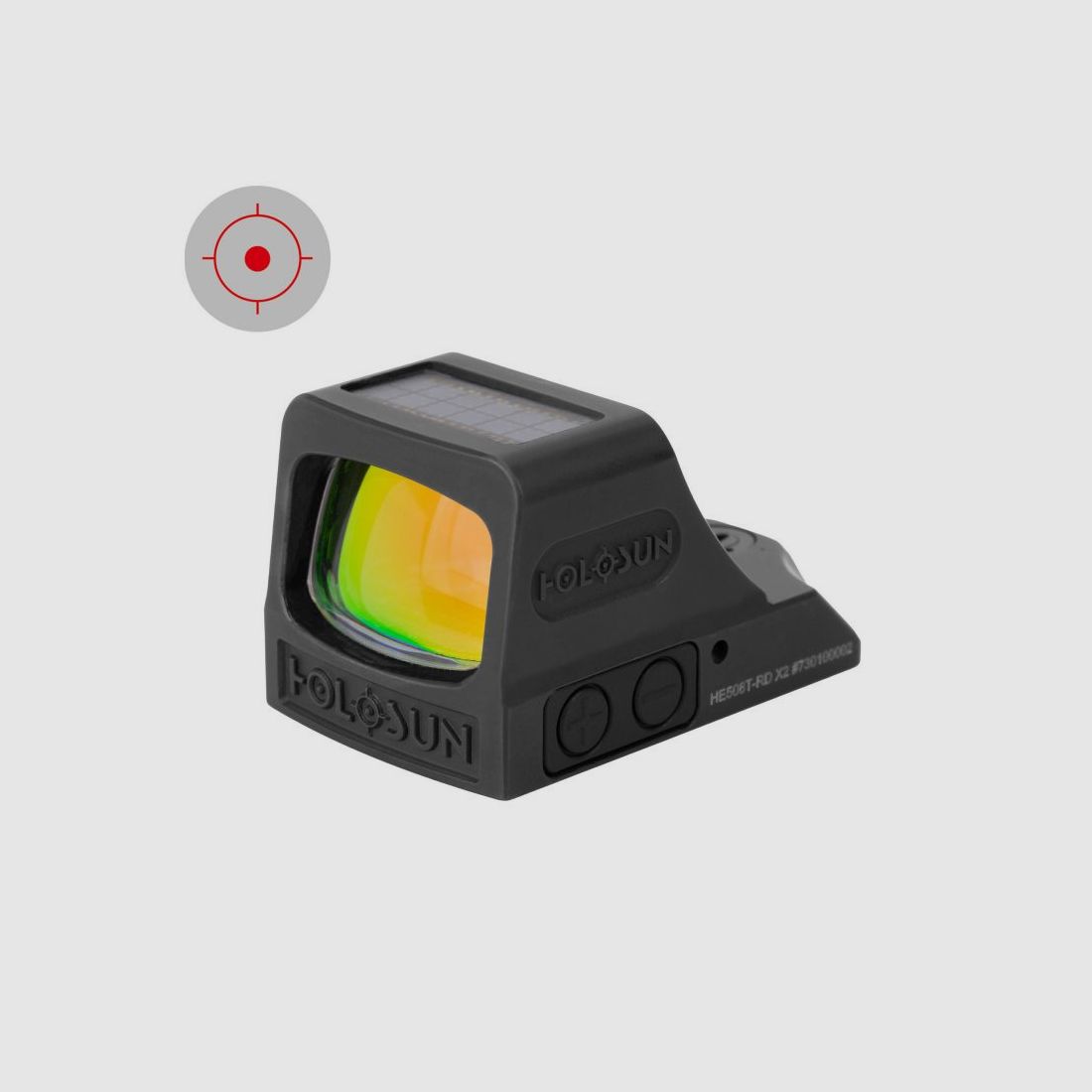 Holosun Reflexvisier HE508T-RD-X2-Black mit rotem Wechselabsehen: 2MOA Dot, 32MOA Circledot & 32MOA Circle, Bild 2 von 2