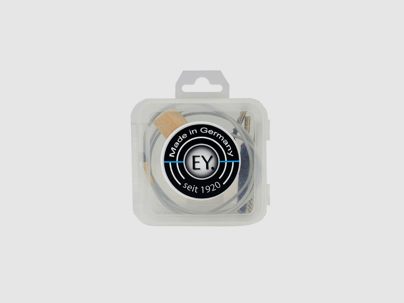 Set de nettoyage Eyselein pour fusils calibre 12 dans une boîte en plastique avec câble en acier inclus., image 1 sur 3