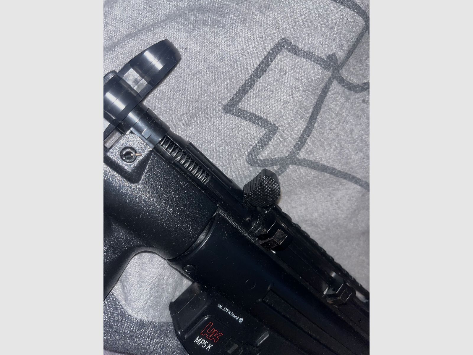 Heckler & Koch MP5 K-PDW CO2 Maschinenpistole 4,5 mm BB Blowback mit Ersatzmagazin 