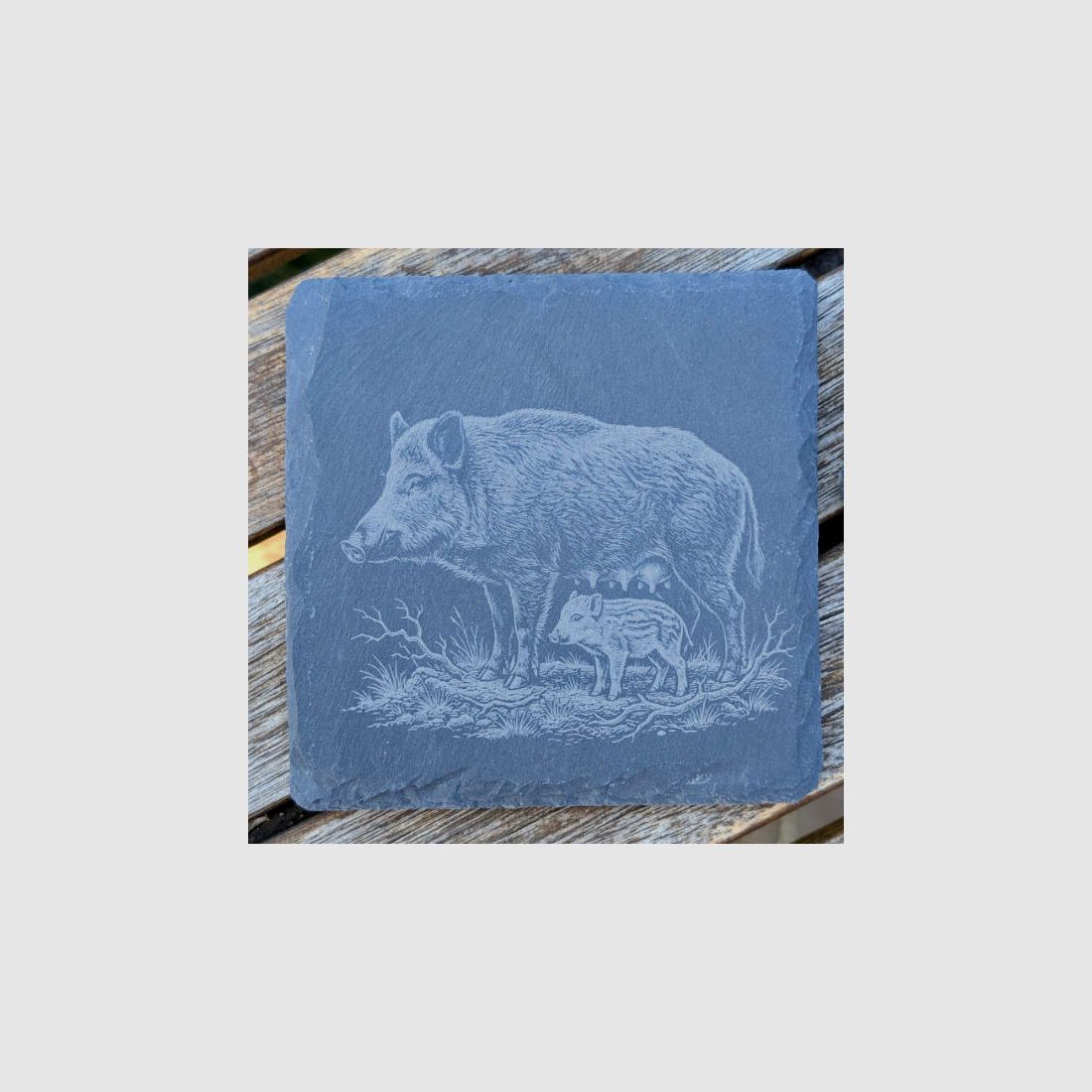 Hunting-themed slate coasters for hunters