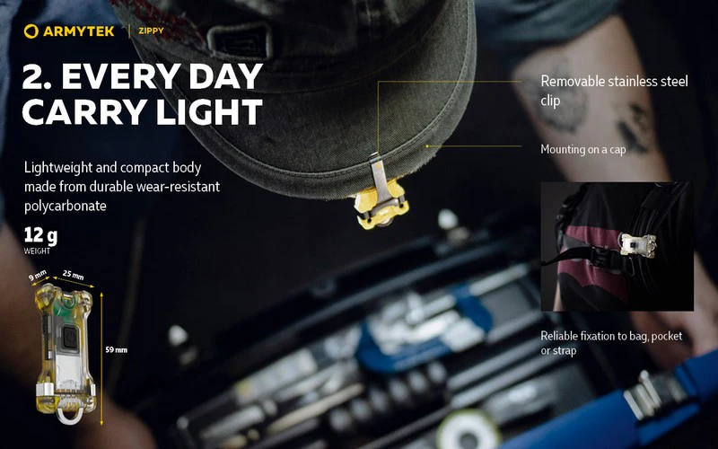 ARMYTEK Zippy – 200 Lumen – Blauw, afbeelding 14 van 24