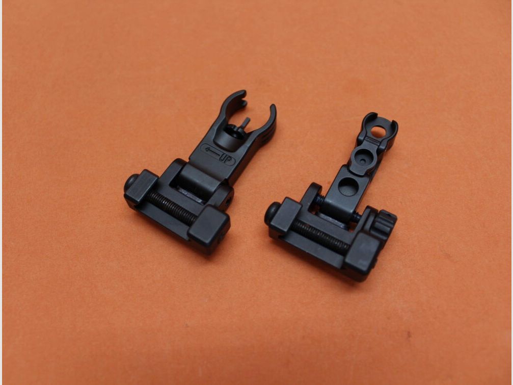 Recknagel Era-Tac Notvisierung (T0541-2355) HK-Style 1,35mm Korn, Alu schwarz f. Picatinnyprofil, m. Klappkorn