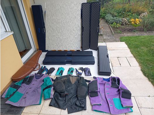 Schießjacke Schießhandschuh Tasche Koffer für Sportgeräte
