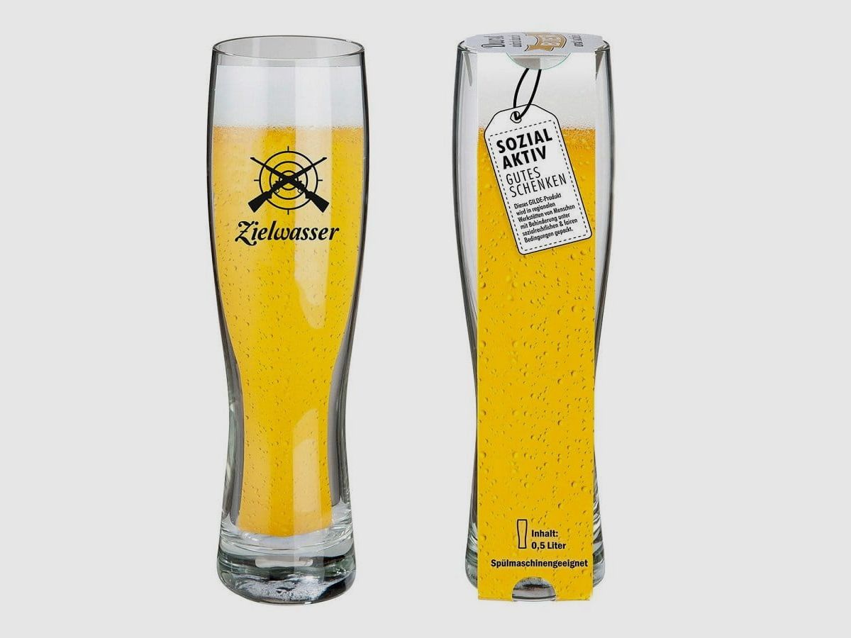 Gilde wheat glass target water
