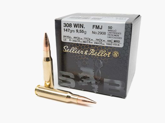 Sellier & Bellot .308 Win. FMJ 9,5g/147grs.