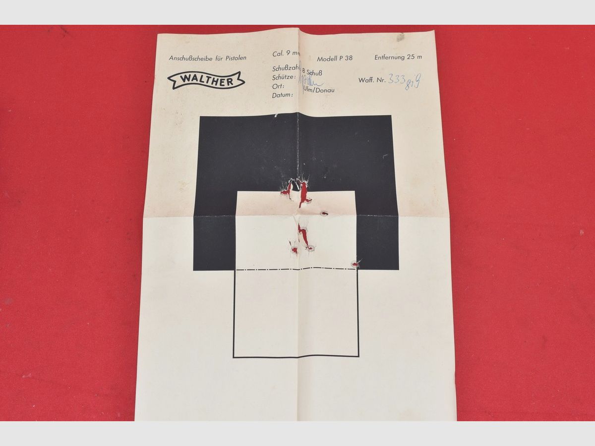 #8346 PISTOLET WALTHER P38, ROK 1970, POLIERT, kal. 9x19, zdjęcie 19 z 22
