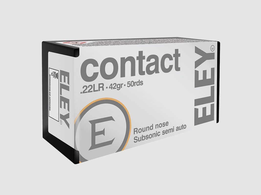 Eley Contact .22 LR 42GR LRN 50 cartouches