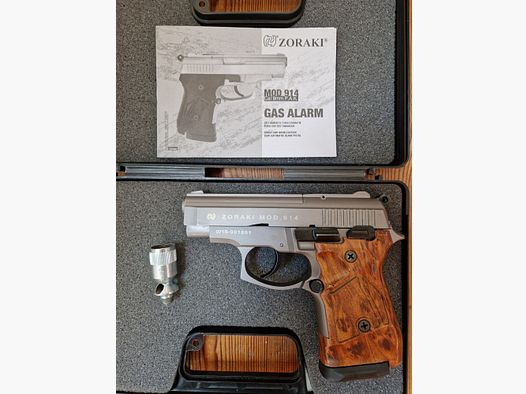 Zoraki 914 Schreckschuss Pistole 9mm P.A.K. titan Holzoptik
