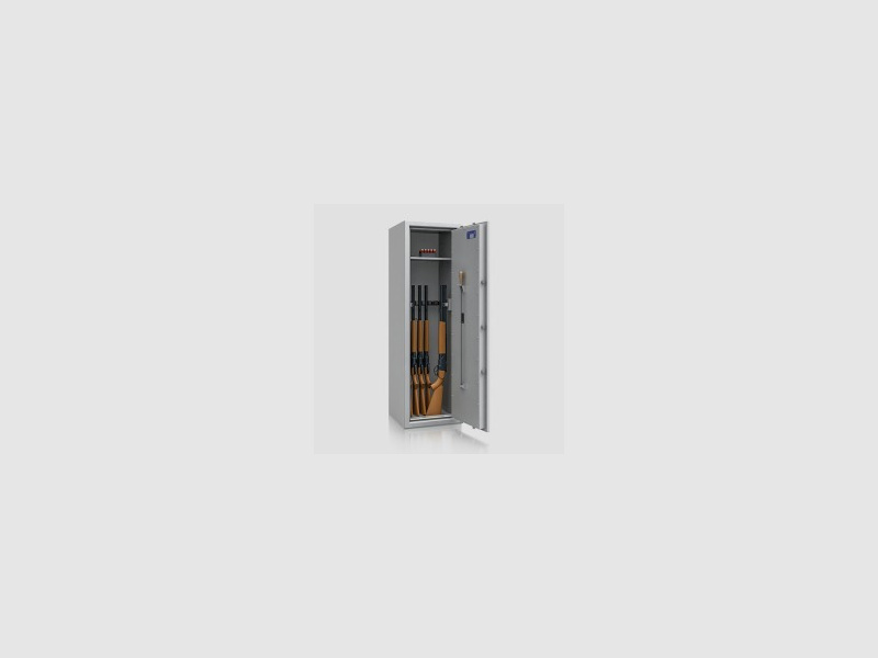 Weapon cabinet "St. Gallen WF" Class 1 with 9 WH light gray with electronic lock
