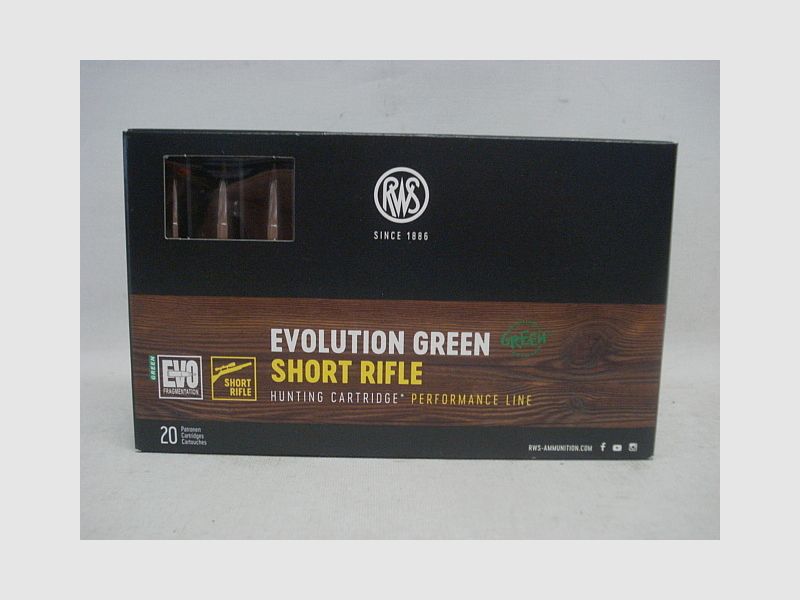 RWS .30-06 EvoGreen ShortRifle - 9,0g/139grs (a20)