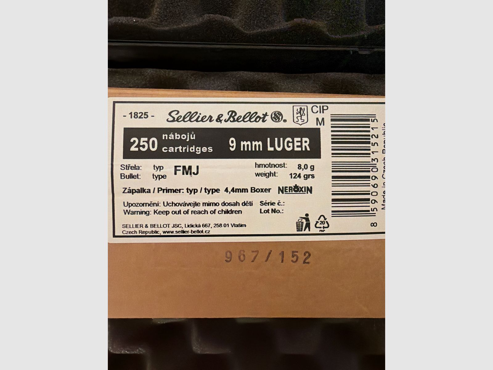 9mm Luger von Sellier & Bellot