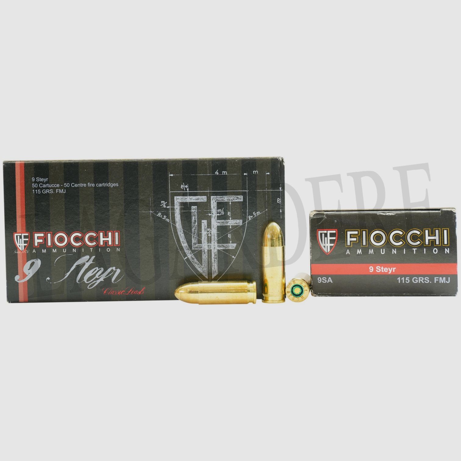 FIOCCHI FMJ 115 GRS (PATRONE)