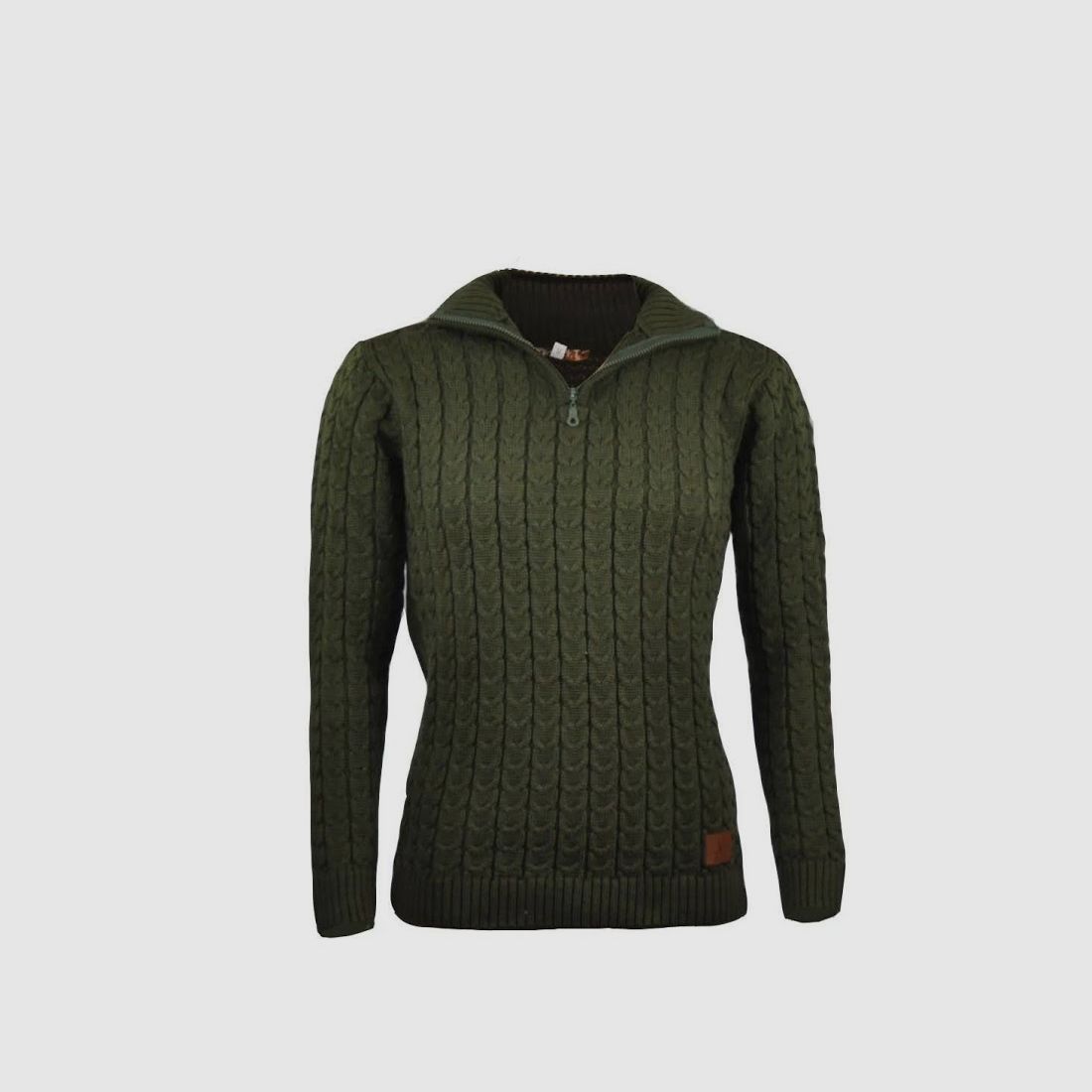 C.I.T. Woodland Zip-Pullover Grün mit Reißverschluss für Herren, Bild 3 von 5