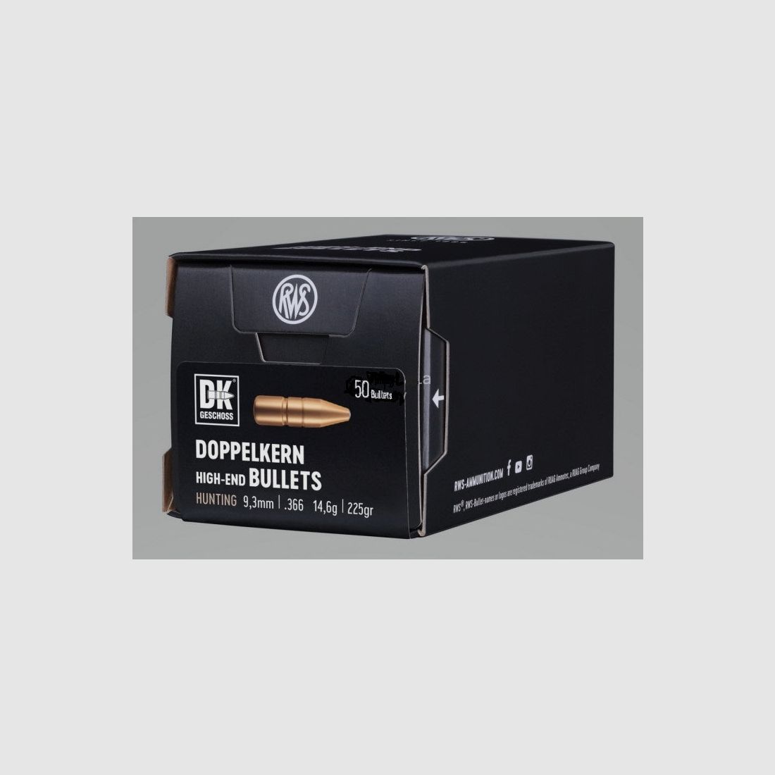 RWS CONF. 50 KOGELS KAL. 9,3MM TWIN CO 14,6G 225GR