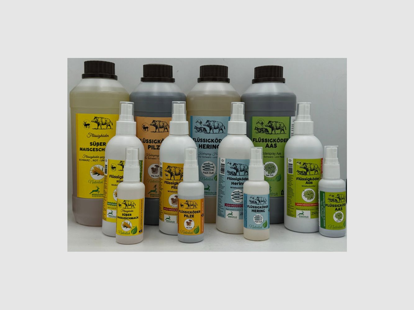 Wildlutscher Flüssigköder und Köderspray verschiedene Varianten