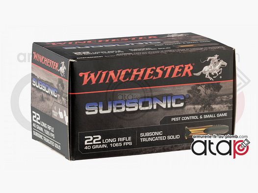 50 nabojów Winchester 22LR subsonicznych truncated