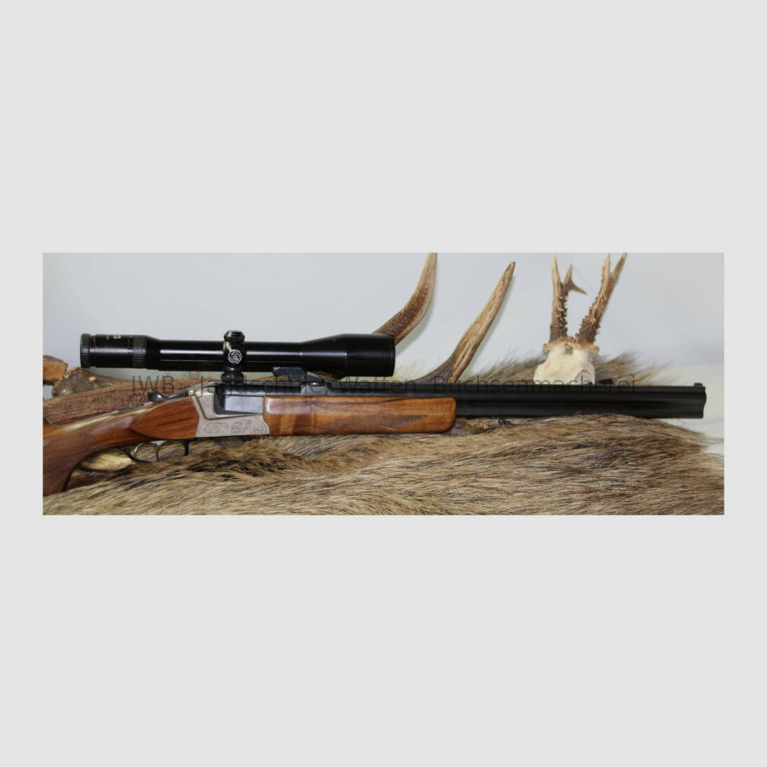 Bockbüchsflinte Krieghoff Teck z podwójnym zamkiem Bock z wymiennym lufą 12/70;.30RBlaser