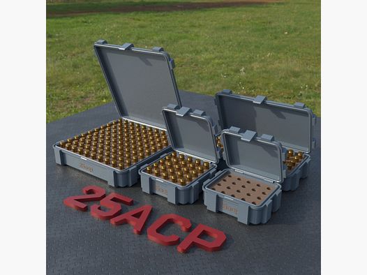 Filamelt Munitionsbox / .25 ACP / ‘Klappdeckel’ / Patronenbox, Ammo Box