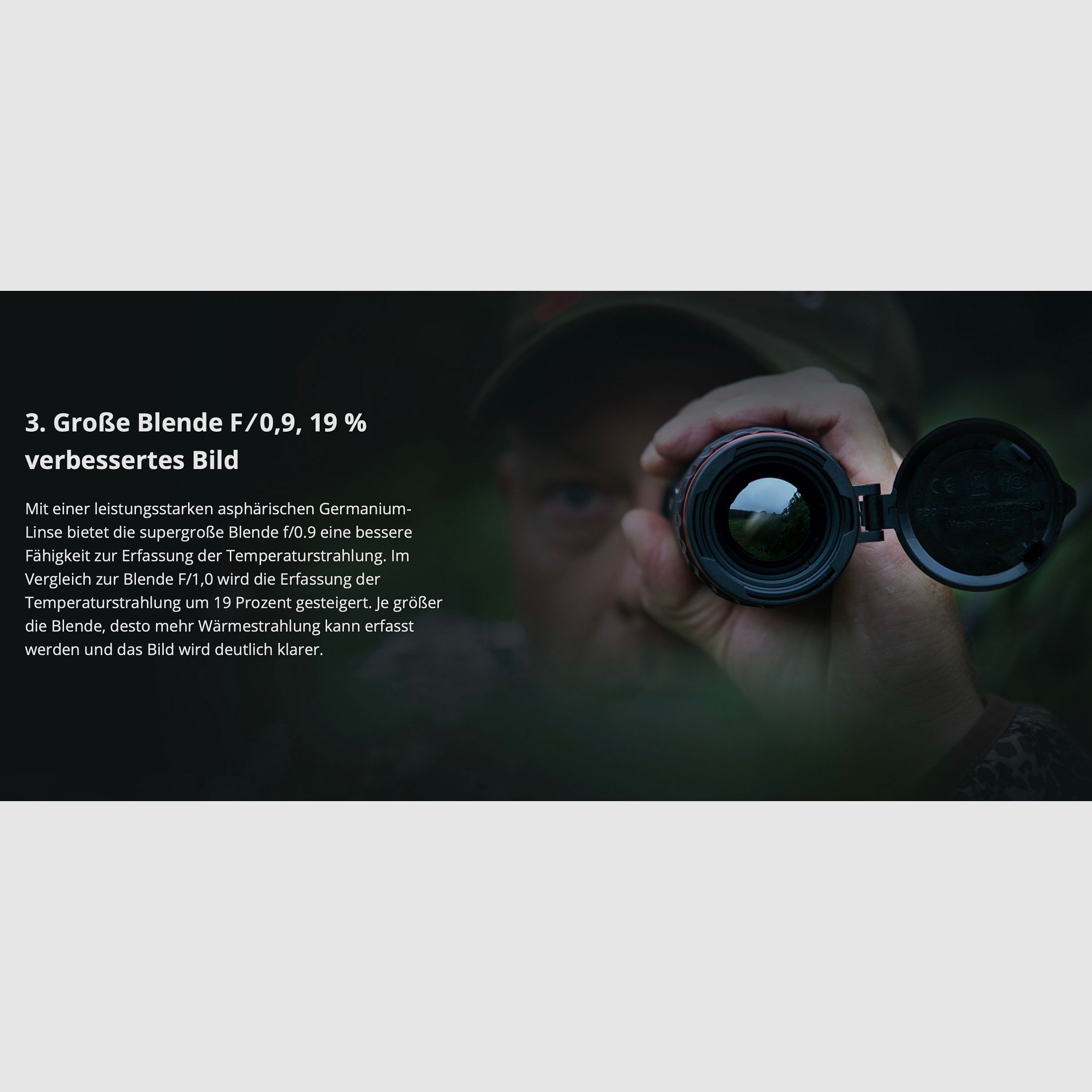 Hikmicro Monokular Falcon FQ35 Wärmebildkamera 640 x 512 12 μm <20 mK