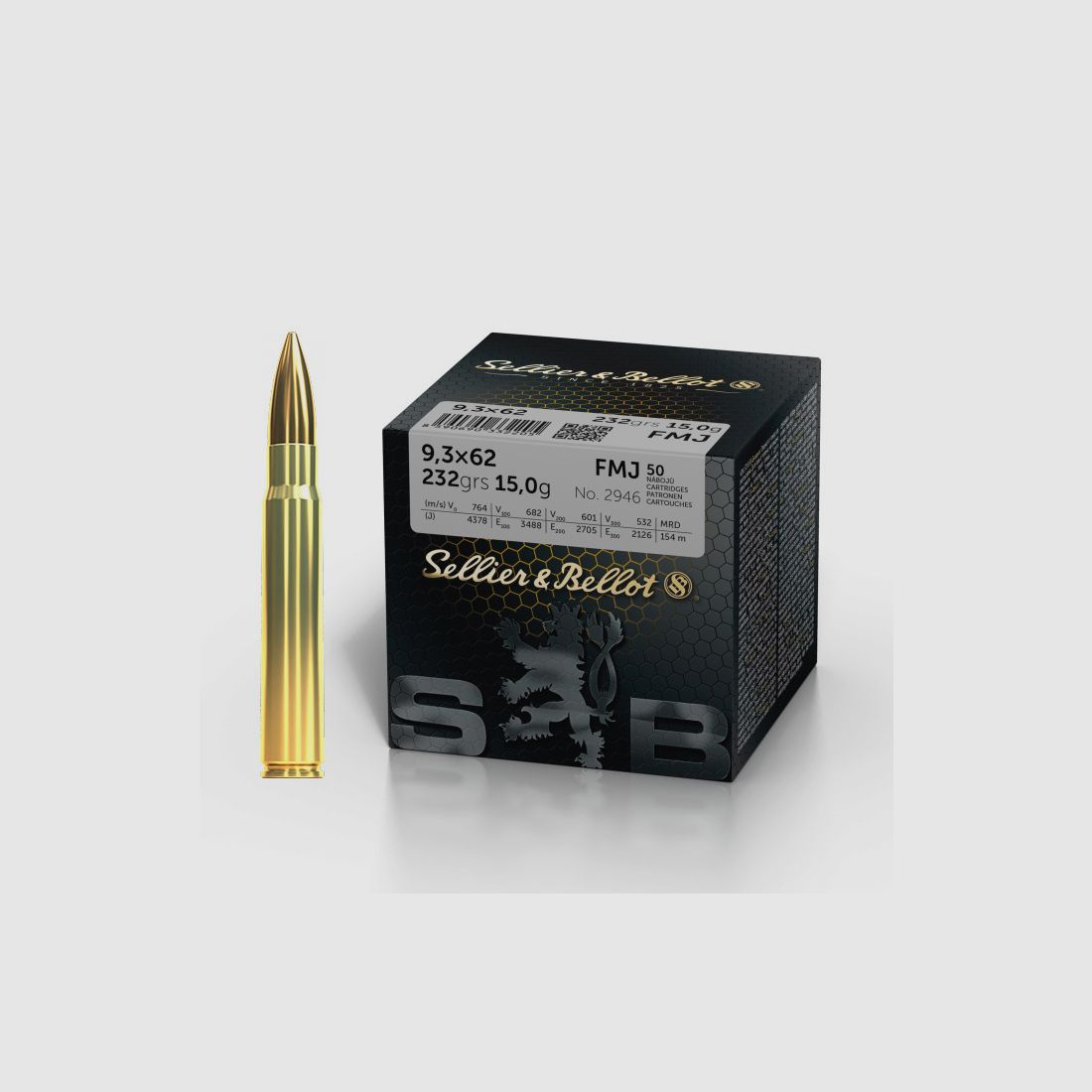 S&B Training FMJ 9.3×62 15g