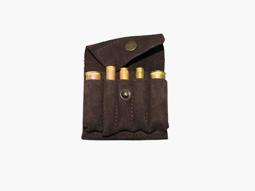 Etui aus Wildleder - 2x Patronen und 3x Geschosse