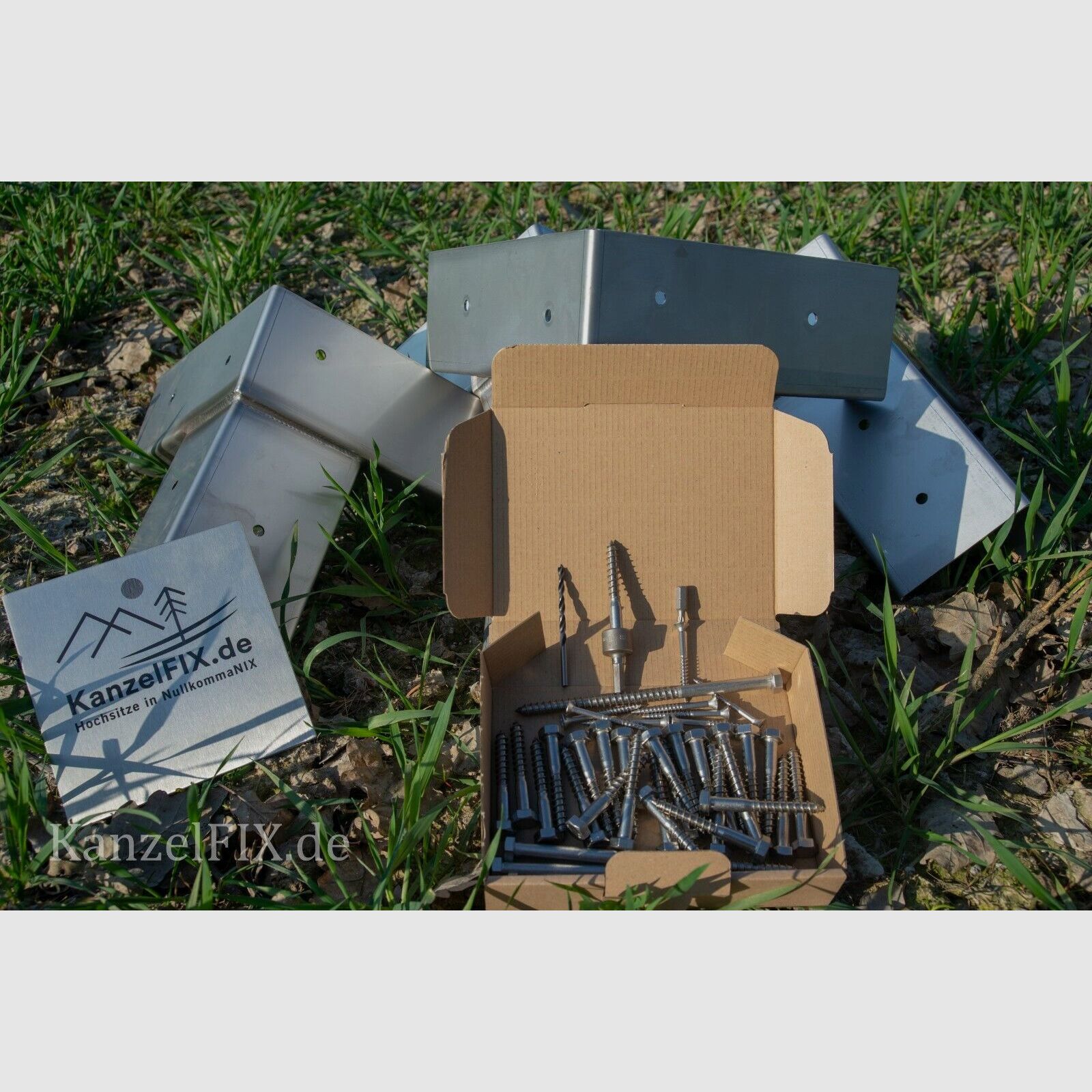 High-quality KanzelFIX corner brackets stainless steel 4-piece set EXTREMELY ROBUST AND DURABLE