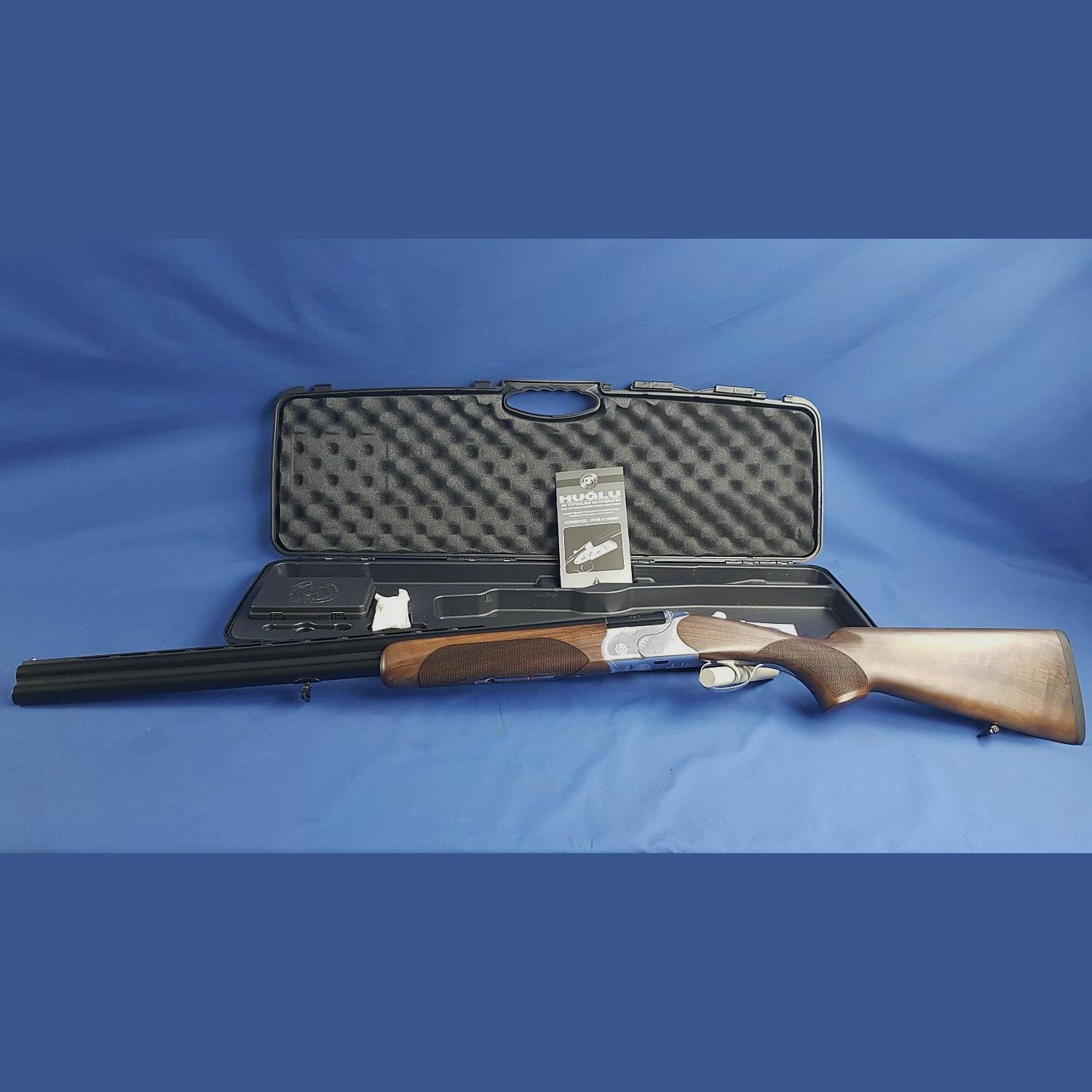 Huglu Bockdoppelflinte 103DE mit Choke silver, Kal.12ga, Bild 1 von 3
