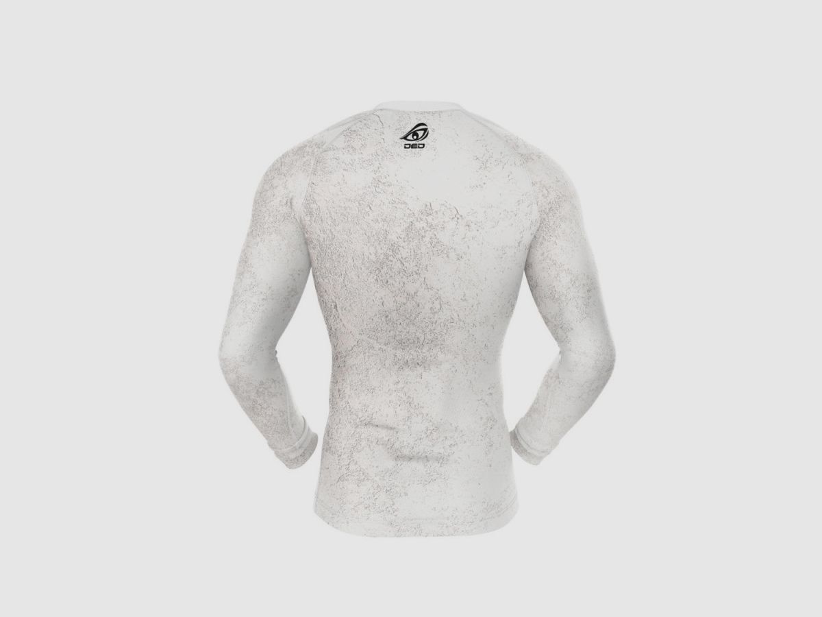 DED STI Competition T-shirt a Compressione a Maniche Lunghe Bianco, taglia: 4XL, Tipo di abbigliamento: Regular (Uomini), immagine 2 di 3