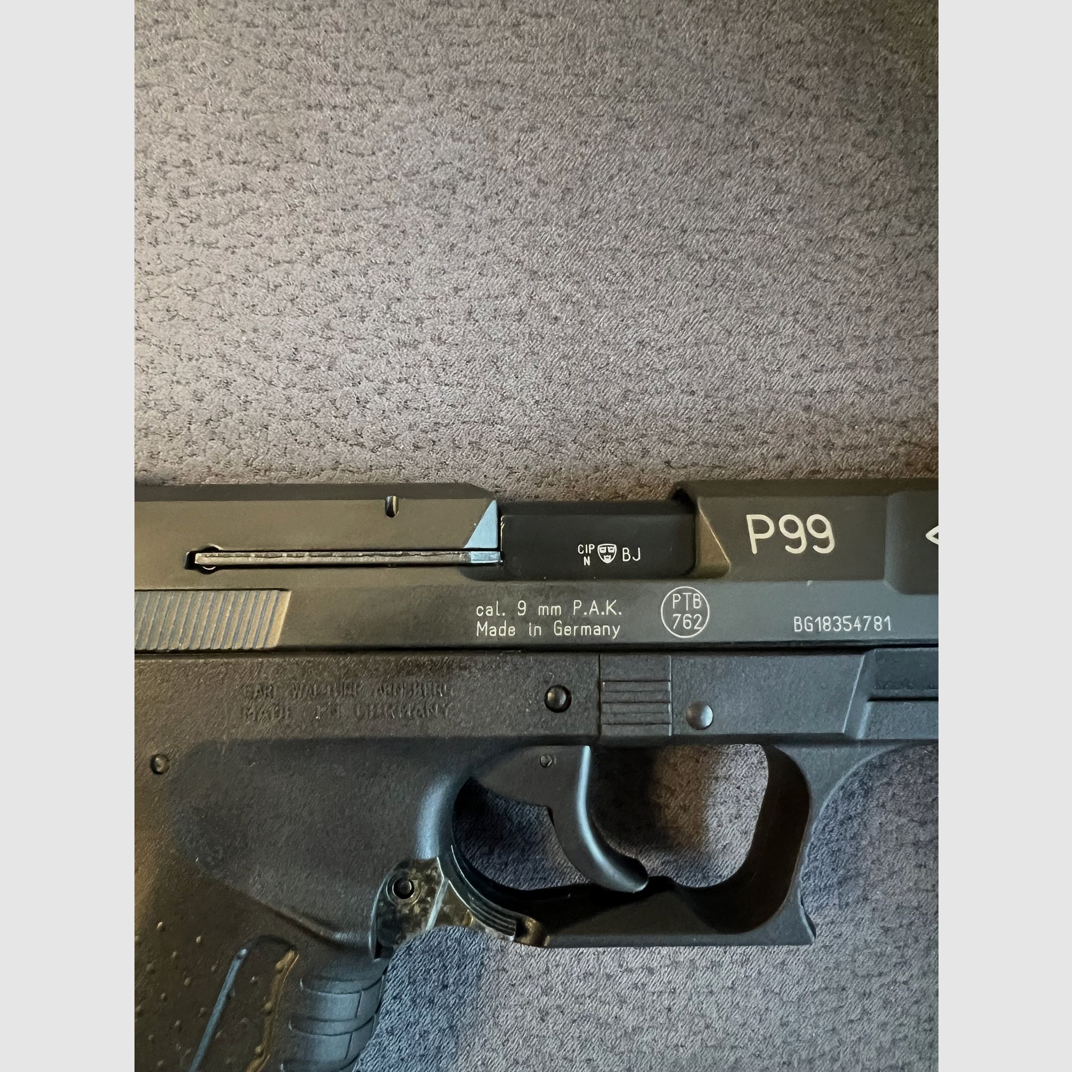 Blank firing gun P99 Walther