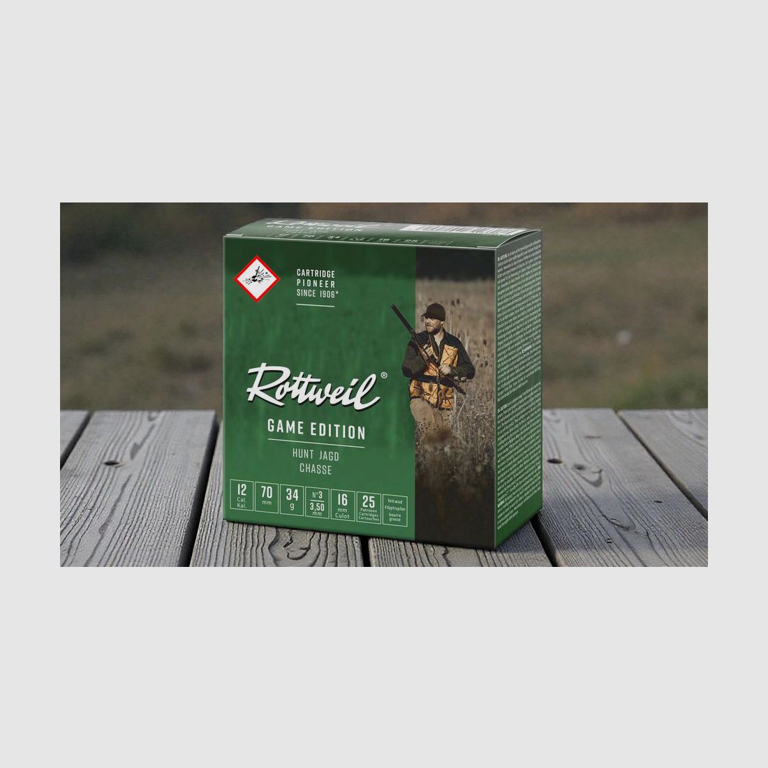 Cartuccia da caccia Rottweil Game Edition Hunt 34g 3,4mm cal. 12/70