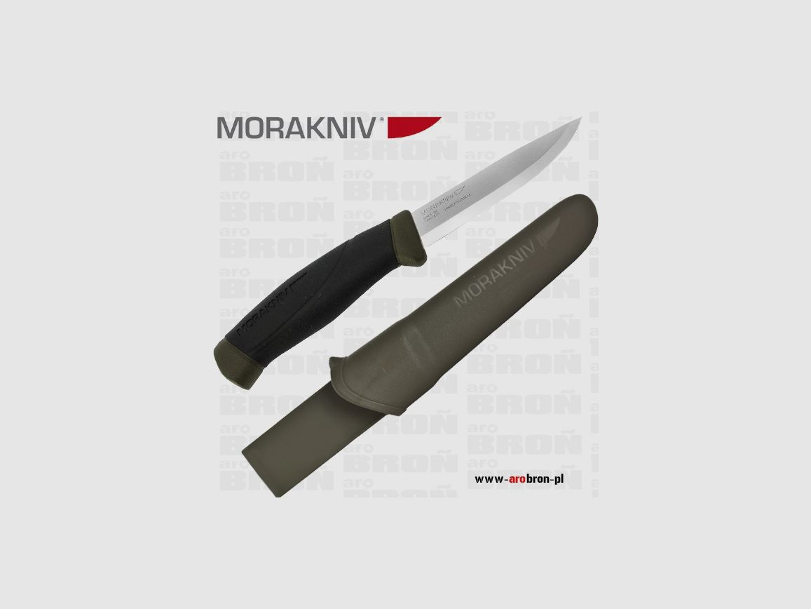 Mora Companion MG Couteau à lame fixe, olive, acier inoxydable SANDVIK, image 1 sur 2