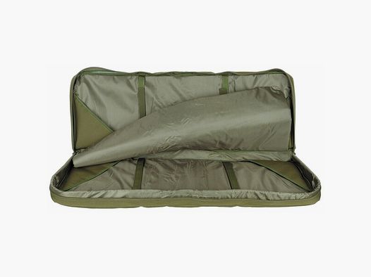 Gewehrtasche f. 2 Langwaffen bis 95cm Oliv m. Trennwand + Rucksackgurte – Doppel Futteral