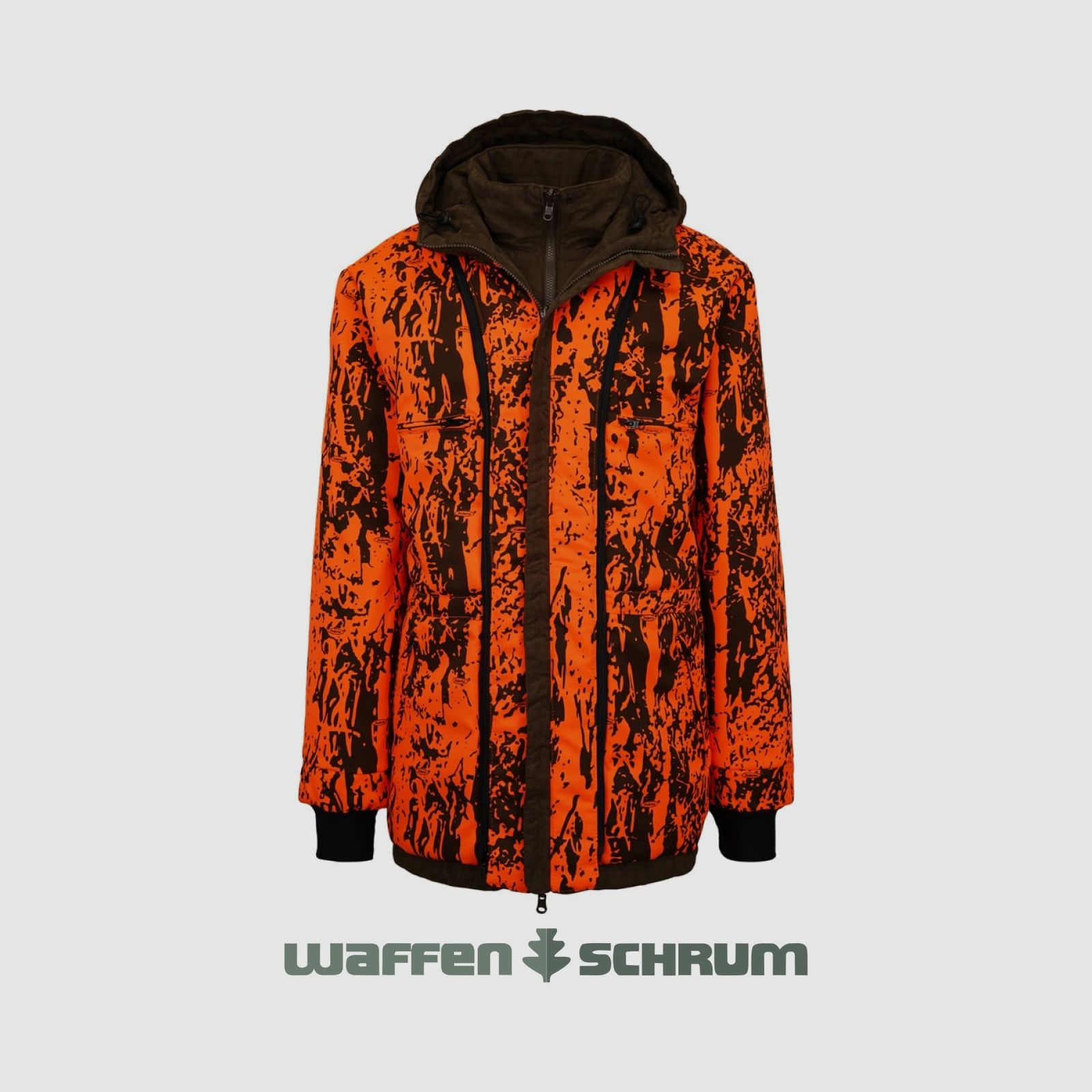 Hubertus Wendejacke Janus Micro Oliv/ orange