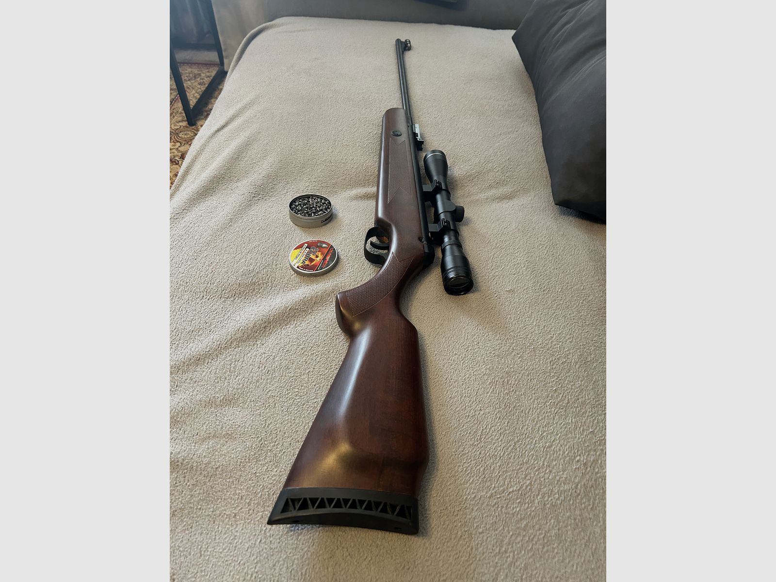 Hämmerli Hunter Force 600 4,5 MM mit Munition Und Zielfernrohr  VB