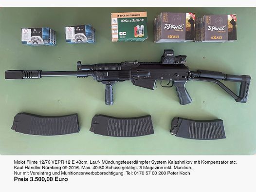 Molot VEPR-12E Ha. Fucile 12/76
