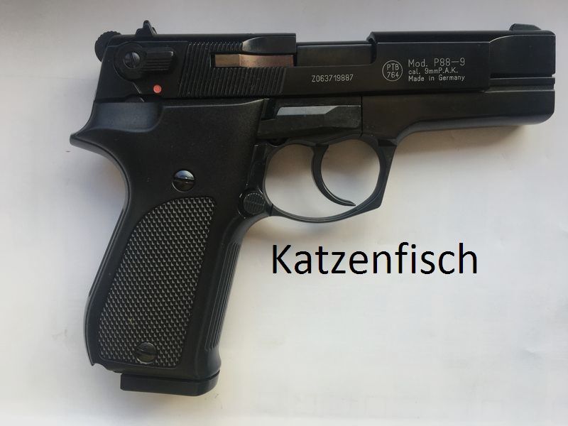 Walther P88, original verpackt, ungeschossen, nagelneu. Beschuss von 2006, mit alter Quittung